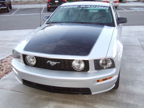 05-09 mustang hood blackout with pinstripes  decal graphics stripes