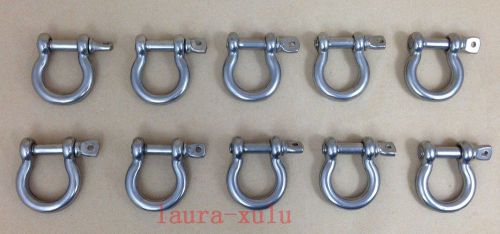 10×m5 stainless steel o bow shackle buckle 5mm marine boat sailing yacht ss001