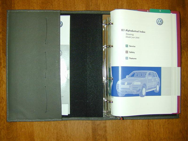 2006 06 volkswagen touareg v6 v8 owners manual kit