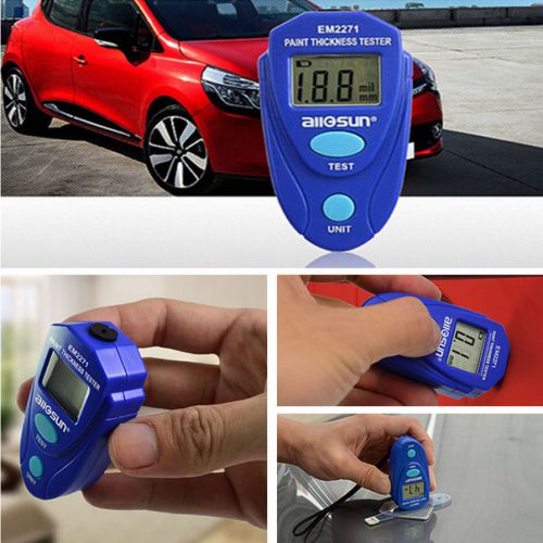 Digital lcd car painting thickness meter paintwork coating measuring tool gauge