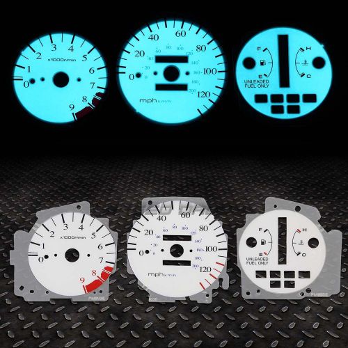 White face dash indiglo glow gauge el cluster for 92-95 civic ex eh9/ej1 at auto