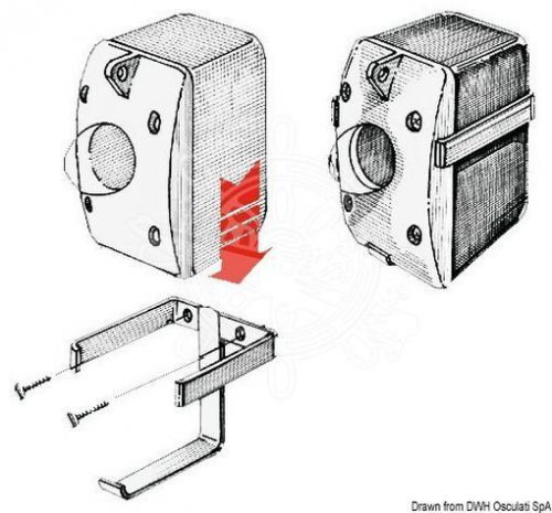 Osculati stainless steel bracket for dan buoy wall-fitting boat marine