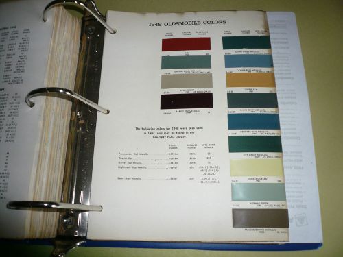 1948 oldsmobile arco paints color chip paint sample - vintage