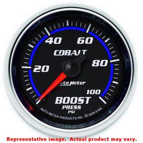 Auto meter 6106 cobalt series bright anodized 2-1/16&#034; (52.4mm) range: 0-100 psi