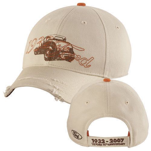 Official 1932 2007 ford deuce v8 route 66 75th anniversary distressed hat/cap!