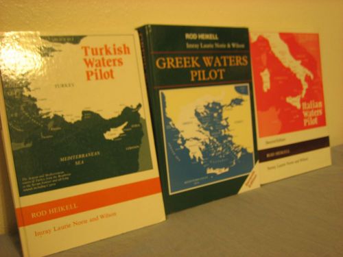 Cruising  guides, set of 3 eastern mediterranean