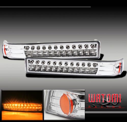 98-04 s10 blazer pickup led parking bumper light chrome