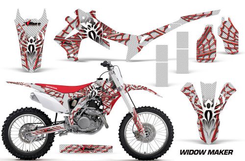 Amr racing honda graphics kit bike decal crf 450r decal mx parts 13-15 widow red