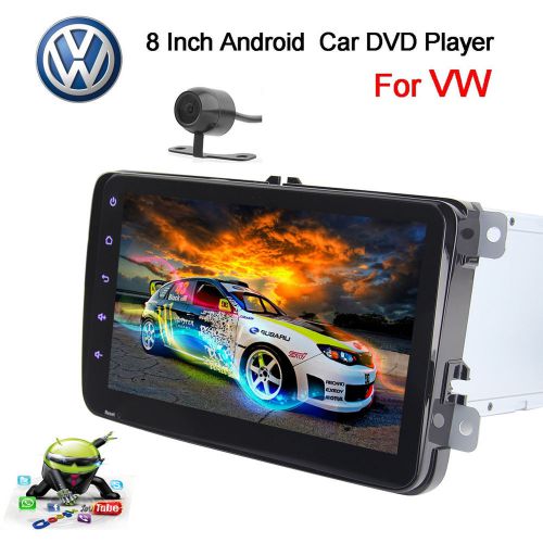 8&#034; full touch anrdroid stereo 1080p hd gps radio mirror link/obd2/canbus for vw