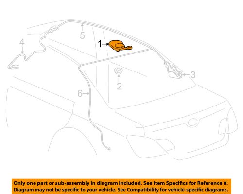 Toyota oem 11-12 avalon-antenna 8696007010b1