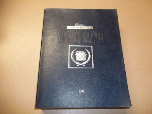 1992 cadillac eldorado seville shop manual service book