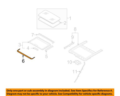 Infiniti nissan oem 2013 g37-sunroof wind deflector 912803lz1a