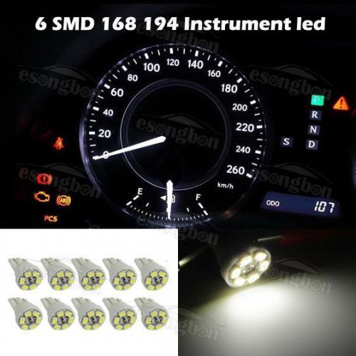 10xt10 194 2825 white gauge instrument cluster speedometer dash led light bulbs