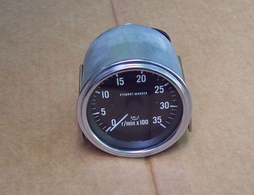 Stewart warner 3500 rpm tach tachometer diesel no. 82636