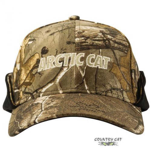 Arctic cat fleece lined earlap fitted cap two postion earflap camo 5263-101-102