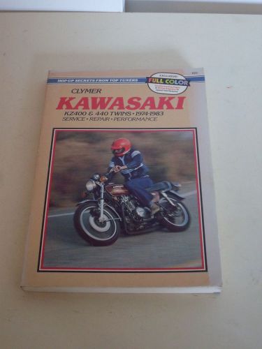 Clymer repair manual m355 for kawasaki kz400&amp;440 twins  1974-1983