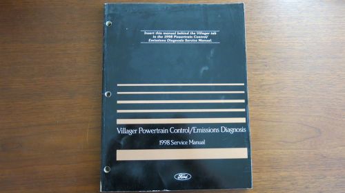 1998 ford mercury villager powertrain control emissions diagnosis service manual