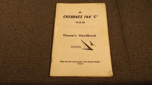 Piper cherokee 140 &#039;c&#039; pa-28-140 owners manual (possibly a copy) 1969