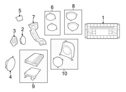 Chrysler oem jeep speaker cover 1ge94xdvab image 8