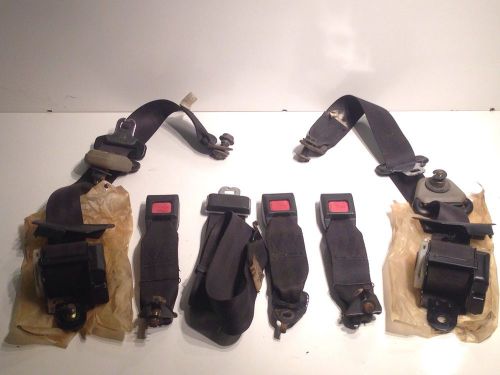 90 91 92 93 acura integra rear seat lap belt seatbelt black oem 2dr 3dr honda