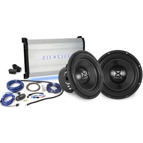 2000w nvx + hifonics bass bundle: 2 12&#034; vc subs + brutus monoblock amplifier