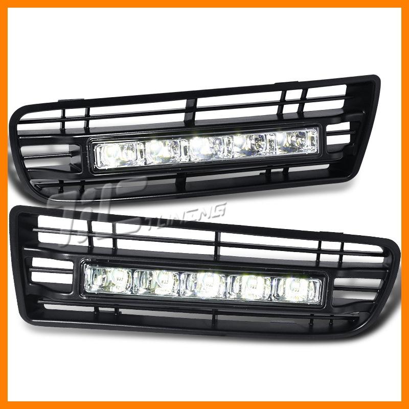 99-04 volkswagen golf mk4 mkiv led fog light grilles 02