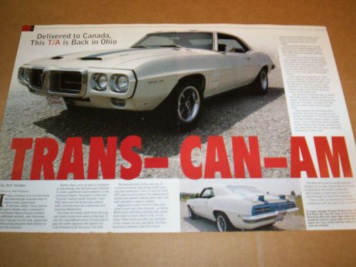 69 1969 pontiac ram air iii trans am firebird magazine article