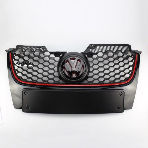 Center hood grille jetta lower bumper new mesh strip golf gti mk5