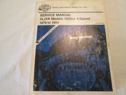 Harley davidson service manual # 99484-84, xl/xr -79 to -84, used.