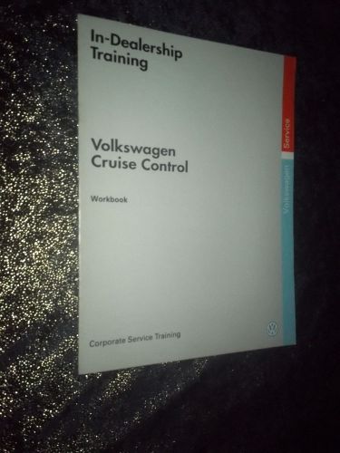 1990 vw in dealership training volkswagen cruise control thin booklet original!