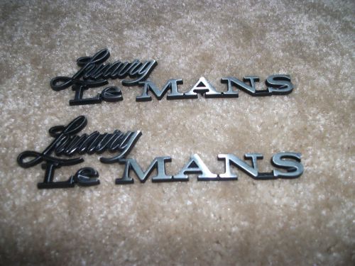 1973 1974 new pontiac luxury lemans fender emblems 73 74 **free shipping**