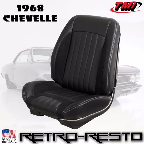 1968 chevelle - &#034;sport r&#034; seat upholstery [coupe/convertible] full-set f/r