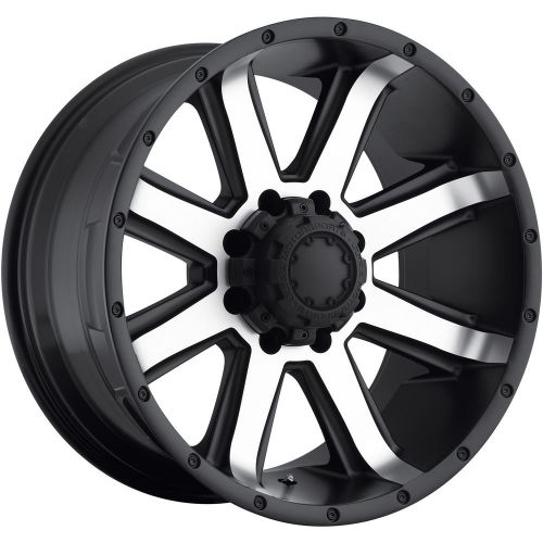 Ultra crusher 195 17x8 8x165.1 (8x6.5) +19mm machined black wheels rims