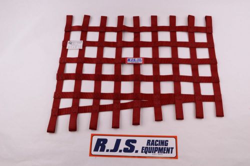 Rjs racing equipment sfi 27.1 red ribbon window net 24x16.5x24x19.5