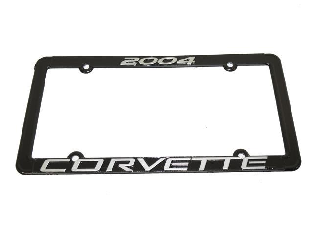 2004 black corvette license plate frame