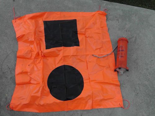 Jim buoy model# 1820 automatic water light  crew overboard marker &amp; sos flag