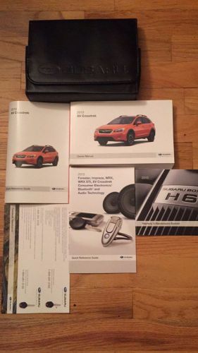 13 2013 subaru xv crosstrek owners manual free shipping complete oem set