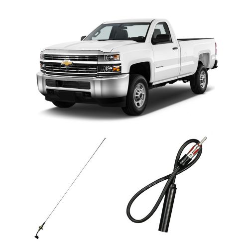 Chevy silverado 2500hd 2014 factory replacement radio custom antenna mast