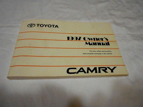 1997 toyota camry owner manual. good used condition  /   free s/h