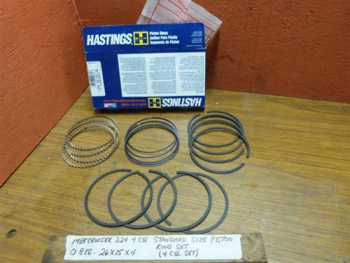 Mercruiser 224 4 cyl i/l4 1976-1989 standard piston ring set(4 cylinder set)