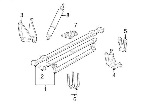 Ford oem leaf spring hanger 6l3z5775ad image 4