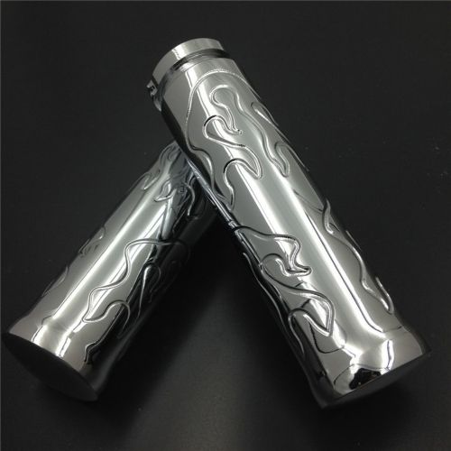 For honda shadow 750 spirit aero ace chrome flame style 7/8&#039;&#039; hand grips