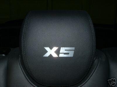 4  headrest badge decal  bmw *x5*