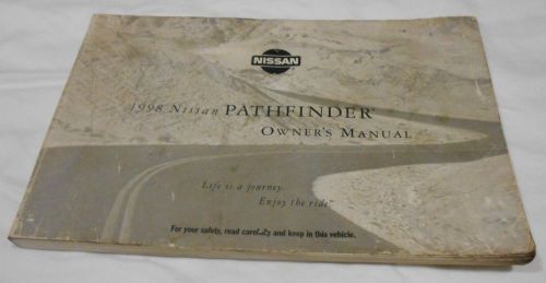 1998 nissan pathfinder owner&#039;s manual. / good condition  / free s/h / oem