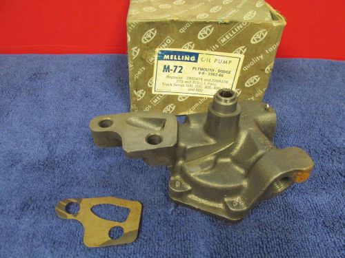 1962-66 plymouth dodge 273ci  318ci 340ci 360ci  v-8  oil pump  new  616