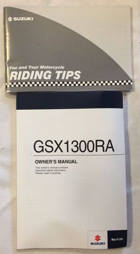 2013 suzuki gsx1300r hayabusa owners manual and riding tips booklet busa