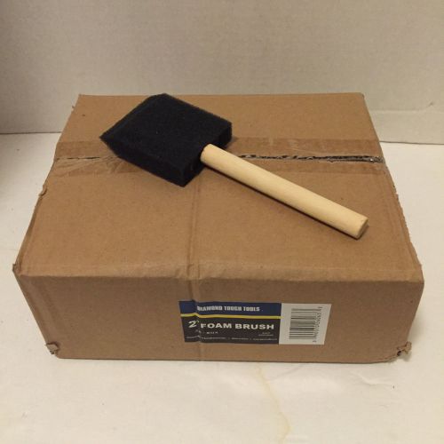 Diamond tough tools 2&#034; foam brush, box of 36, new and unopened.