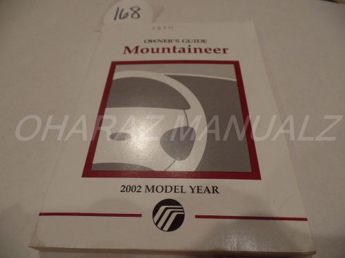 2002 mercury mountaineer owner owners owner&#039;s manual