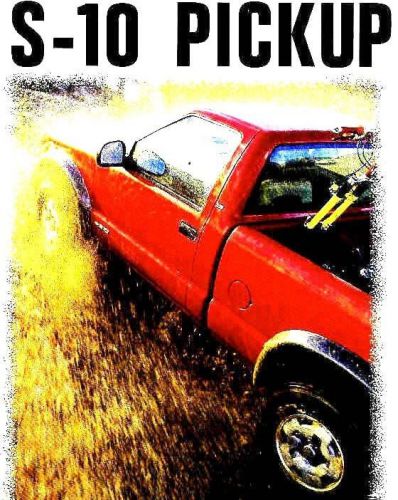 1997 chevy s-10 pickup truck brochure -s-10 ls-s-10 ss-s-10 pickup zr2-4x4-s10