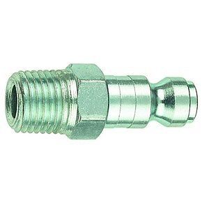 Tru12-605 tru-flate  - 3/8&#034; male plug, style t, 3/8&#034; mnpt - air quick connect